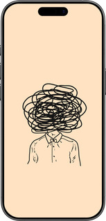 Силіконовий чехол Думки для Apple iPhone 17 - 4568u-4031 изображение 