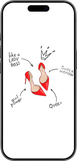 Силиконовый чехол Женщина для Apple iPhone 17 - 4599u-4031 изображение 