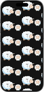 Силіконовий чехол Овечки1 для Apple iPhone 17 - 4637u-4031 изображение 