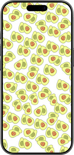Силиконовый чехол Весёлые авокадо для Apple iPhone 17 - 4799u-4031 изображение 