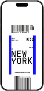 Силиконовый чехол New York для Apple iPhone 17 - 4861u-4031 изображение 