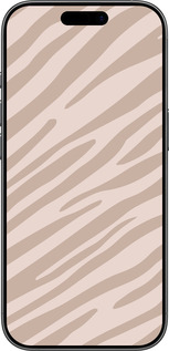 Силиконовый чехол Зебра беж для Apple iPhone 17 - 4875u-4031 изображение 