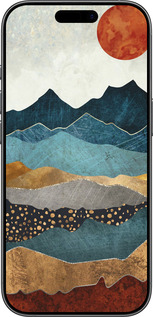 Силиконовый чехол Закат горы для Apple iPhone 17 - 5434u-4031 изображение 