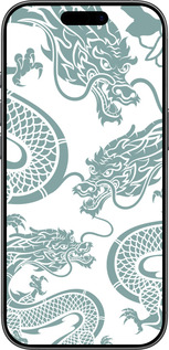 Силіконовий чехол Дракон для Apple iPhone 17 - 5476u-4031 изображение 