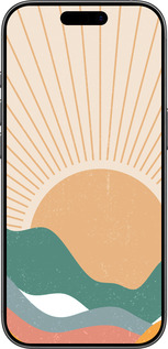 Силіконовий чехол Гори і сонце v2 для Apple iPhone 17 - 5488u-4031 изображение 