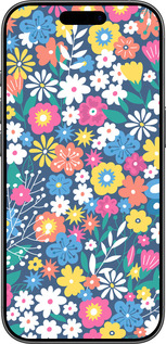 Силиконовый чехол Цветочный фон v4 для Apple iPhone 17 - 5494u-4031 изображение 