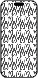 Силиконовый чехол Сердца v2 для Apple iPhone 17 - 5497u-4031 изображение 