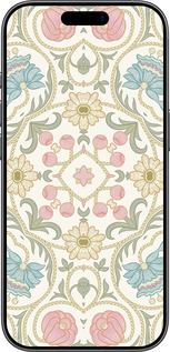 Силіконовий чехол Квітковий орнамент v2 для Apple iPhone 17 - 5513u-4031 изображение 