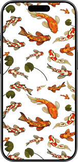 Силиконовый чехол Рыбы Кои для Apple iPhone 17 - 5535u-4031 изображение 