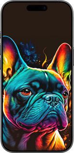 Силіконовий чехол Яскравий бульдог для Apple iPhone 17 - 5547u-4031 изображение 