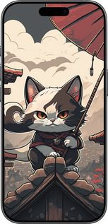 Силиконовый чехол Япония - кот на крыше для Apple iPhone 17 - 5582u-4031 изображение 