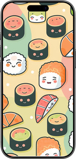 Силиконовый чехол Суши паттерн для Apple iPhone 17 - 5583u-4031 изображение 