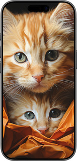 Силіконовий чехол Котики 2 для Apple iPhone 17 - 5664u-4031 изображение 