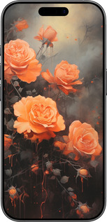 Силиконовый чехол Оранжевые розы для Apple iPhone 17 - 5944u-4031 изображение 