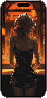 Силиконовый чехол Чехол для телефона Девушка в баре для Apple iPhone 17 - 5947u-4031 изображение 