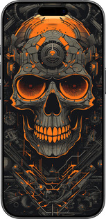 Силиконовый чехол Череп для Apple iPhone 17 - 5952u-4031 изображение 