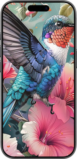 Силиконовый чехол Сказочная колибри для Apple iPhone 17 - 6051u-4031 изображение 