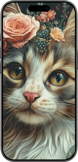 Силіконовий чехол Cats and flowers для Apple iPhone 17 - 6069u-4031 изображение 