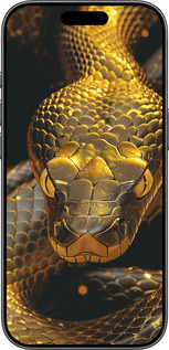 Силиконовый чехол Golden snake для Apple iPhone 17 - 6072u-4031 изображение 