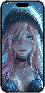 Силиконовый чехол Аниме-дива под дождем для Apple iPhone 17 - 6120u-4031 изображение 