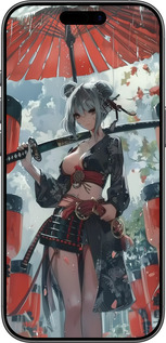 Силиконовый чехол Гейша-воин для Apple iPhone 17 - 6124u-4031 изображение 