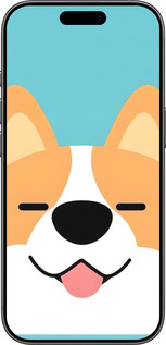 Силиконовый чехол Корги для Apple iPhone 17 - 6280u-4031 изображение 