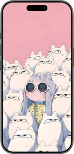 Силиконовый чехол Малышка с котами для Apple iPhone 17 - 6295u-4031 изображение 