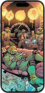 Силиконовый чехол Черепашки нинзя для Apple iPhone 17 - 6346u-4031 изображение 