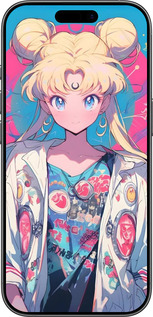 Силиконовый чехол Сейлор Мун 2 для Apple iPhone 17 - 6351u-4031 изображение 