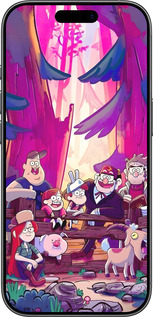 Силиконовый чехол Гравити Фолз для Apple iPhone 17 - 6365u-4031 изображение 