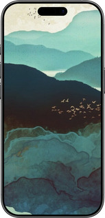 Силиконовый чехол С изображением гор Индиго для Apple iPhone 17 - 6484u-4031 изображение 