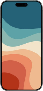Силиконовый чехол В стиле ретро с волнами для Apple iPhone 17 - 6531u-4031 изображение 