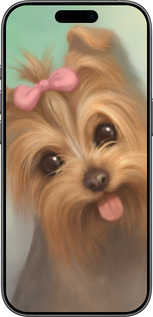 Силіконовий чехол Намальований йоркширський тер'єр для Apple iPhone 17 - 928u-4031 изображение 