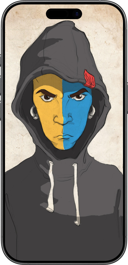 Силиконовый чехол Злой подросток для Apple iPhone 17 - 1053u-4031 изображение 