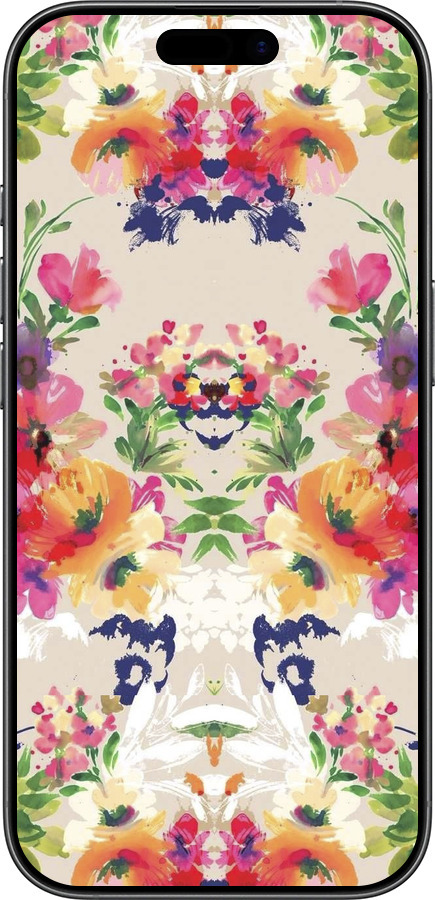 Силиконовый чехол Цветочный узор для Apple iPhone 17 - 1083u-4031 изображение 