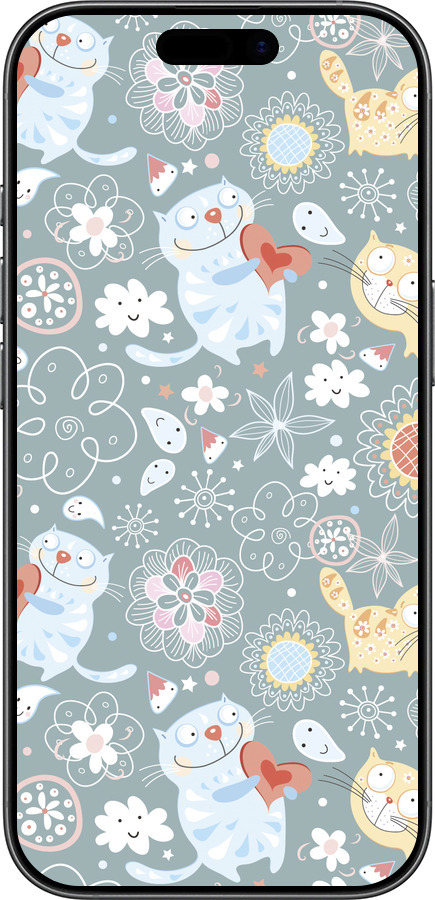 Силиконовый чехол Котята v3 для Apple iPhone 17 - 1223u-4031 изображение 