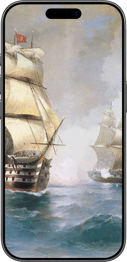 Силіконовий чехол Айвазовський. Кораблі для Apple iPhone 17 - 160u-4031 изображение 