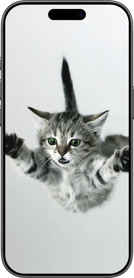 Силиконовый чехол Летящий котёнок для Apple iPhone 17 - 2322u-4031 изображение 