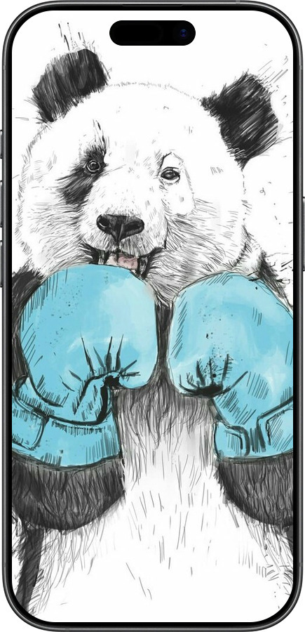 Силиконовый чехол Панда-боксер для Apple iPhone 17 - 4104u-4031 изображение 