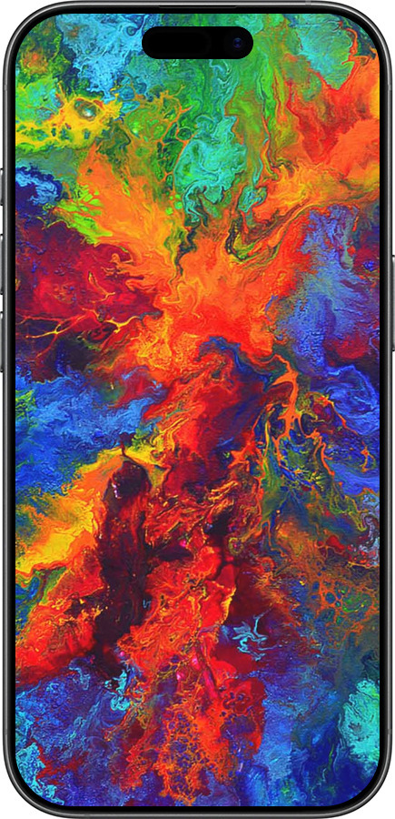 Силиконовый чехол Акварель на холсте для Apple iPhone 17 - 4150u-4031 изображение 