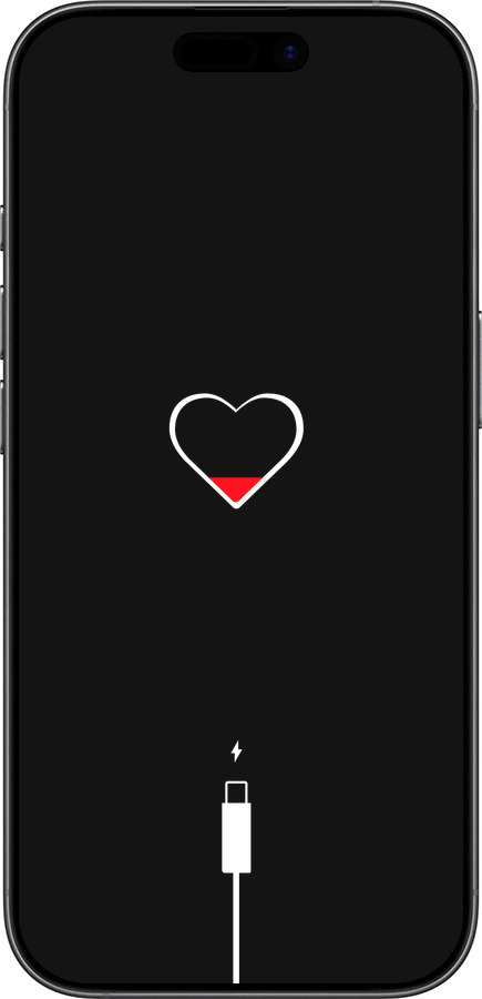 Силиконовый чехол Подзарядка сердца для Apple iPhone 17 - 4274u-4031 изображение 