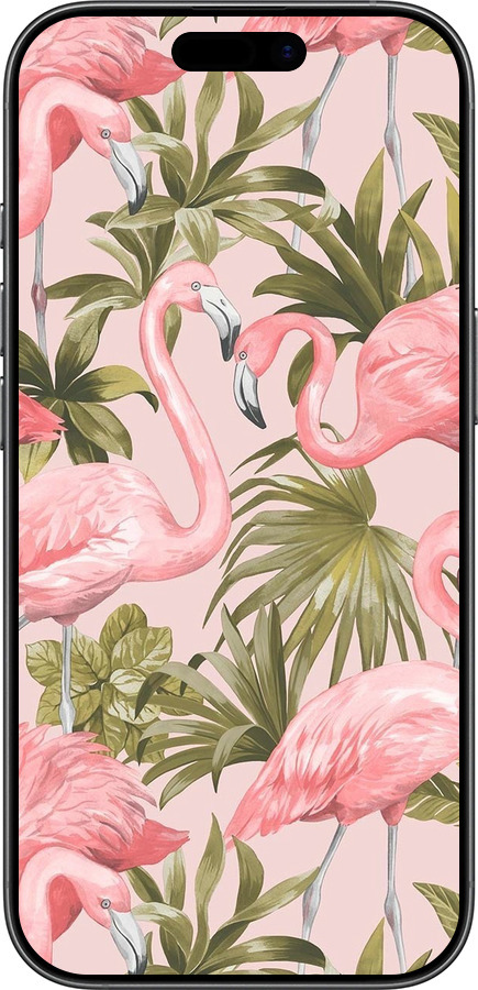 Силиконовый чехол фламинго 2 для Apple iPhone 17 - 4360u-4031 изображение 