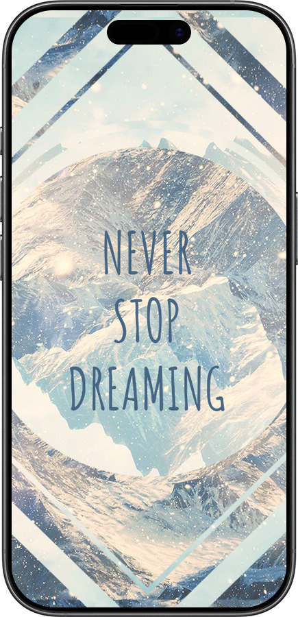 Силиконовый чехол Мечтать для Apple iPhone 17 - 4379u-4031 изображение 