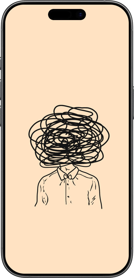 Силіконовий чехол Думки для Apple iPhone 17 - 4568u-4031 изображение 