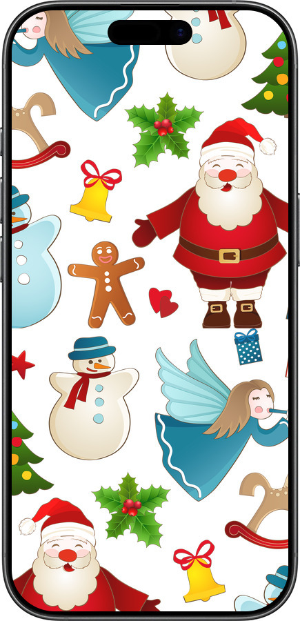 Силиконовый чехол Новогодний 1 для Apple iPhone 17 - 4614u-4031 изображение 