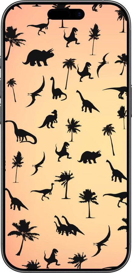 Силіконовий чехол Динозаврики 1 для Apple iPhone 17 - 4772u-4031 изображение 