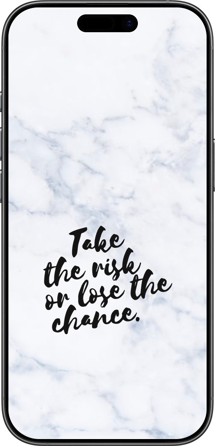 Силиконовый чехол Рискнуть или потерять шанс для Apple iPhone 17 - 4866u-4031 изображение 