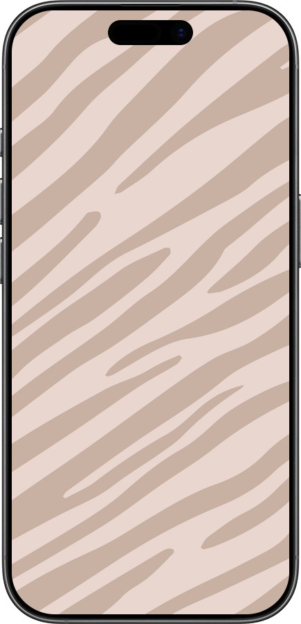 Силиконовый чехол Зебра беж для Apple iPhone 17 - 4875u-4031 изображение 