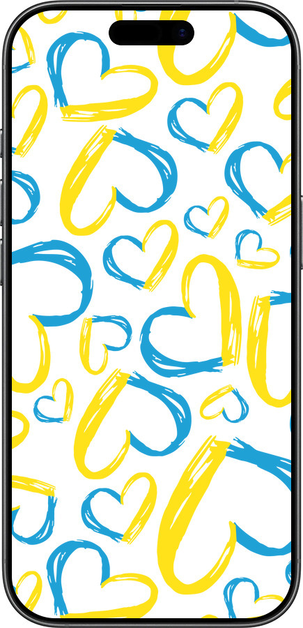 Силиконовый чехол Сердца UA для Apple iPhone 17 - 5292u-4031 изображение 