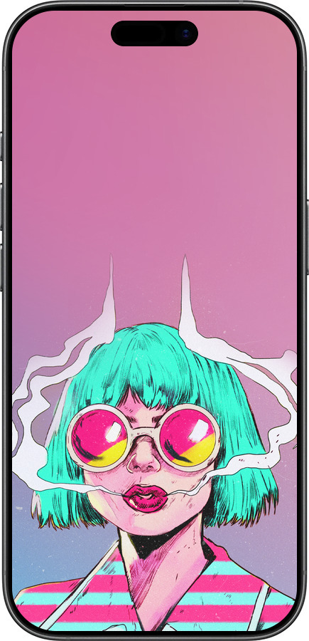 Силіконовий чехол Поп арт дівчина для Apple iPhone 17 - 5378u-4031 изображение 